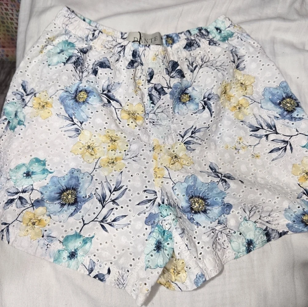 Dante Men's Floral Embroidered Boxers Sz Small/medium